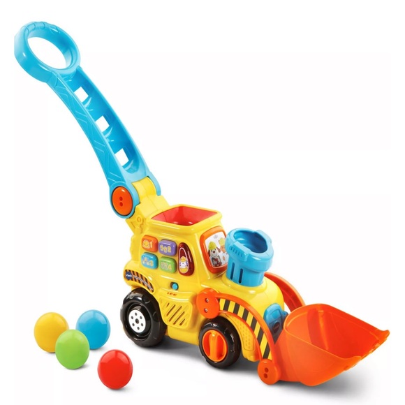 Vtech pop a ball push and pop bulldozer NIB - Picture 5 of 7